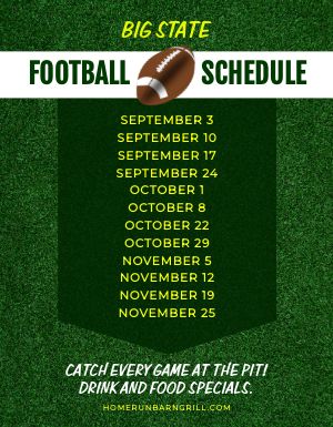 Football Schedule Flyer