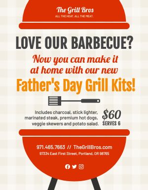 Fathers Day BBQ Signage