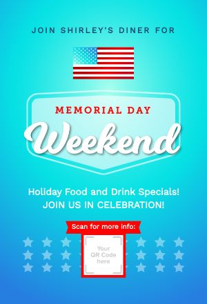 Bright Memorial Day Table Tent