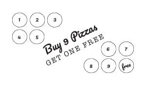 Simple Pizza Loyalty Card