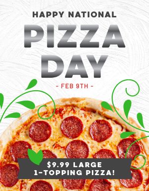 Celebrate Pizza Flyer