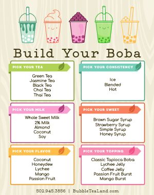 Build Your Boba Poster