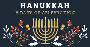 Hanukkah Foliage Facebook Post