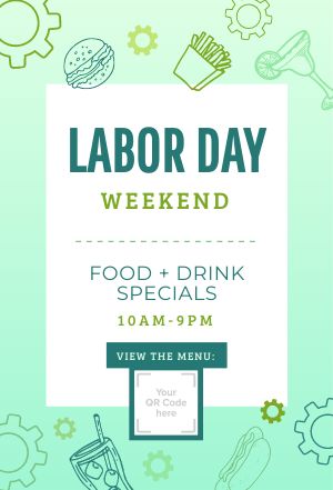 Labor Day Weekend QR Table Tent