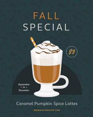 Fall Coffee Specials Sandwich Board