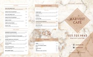 Cafe Marble Takeout Menu