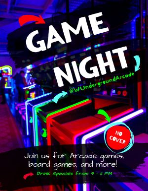 Neon Game Night Flyer