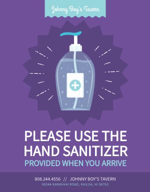 Hand Sanitizer Flyer