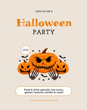 Spooky Halloween Party Sandwich Board