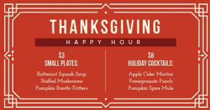 Thanksgiving Happy Hour FB Post