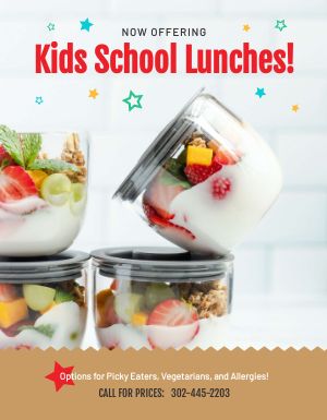 School Lunch Flyer