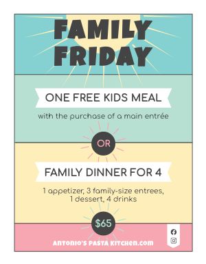 Family Specials Flyer