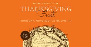 Orange Thanksgiving Feast FB Post