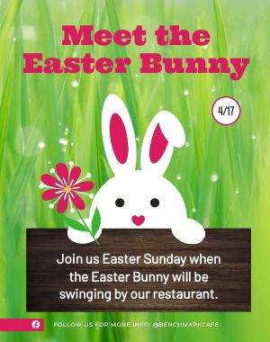Easter Bunny Event Poster