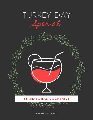 Thanksgiving Day Specials Flyer