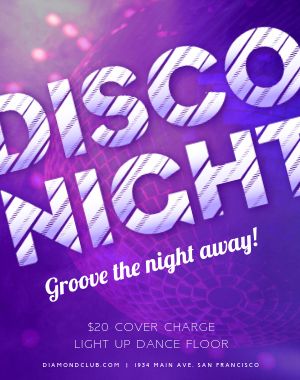Disco Night Poster