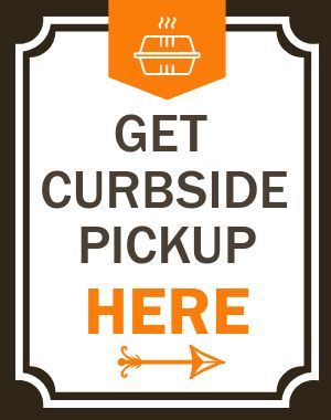 Curbside Takeout Street Sign