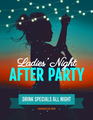 Ladies Night After Party Flyer