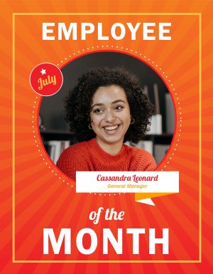 Employee of the Month Flyer