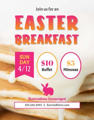 Breakfast Easter Flyer