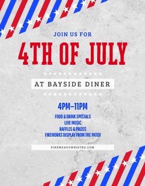 Striped 4th of July Flyer