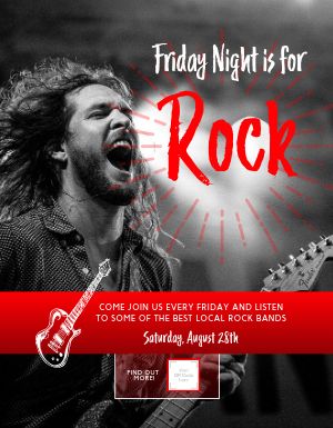 Rock Music Night Flyer