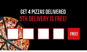 Pizza Delivery Loyalty Card