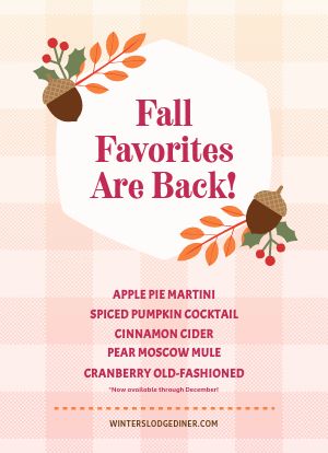 Fall Favorites Tabletop Insert