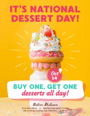 Dessert Promo Flyer