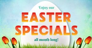 Easter Monthly Specials Facebook Post