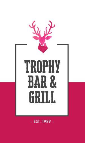 Trophy Bar Business Card