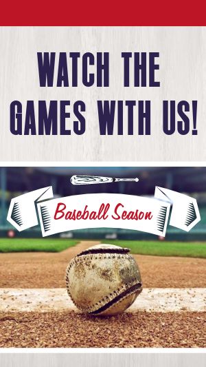 Watch Baseball Instagram Story