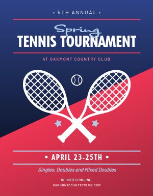 Spring Tennis Flyer