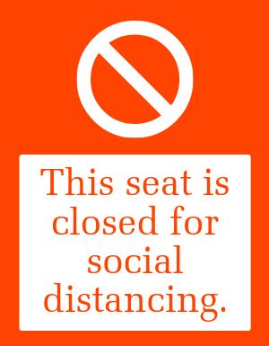 Seat Closed Signage