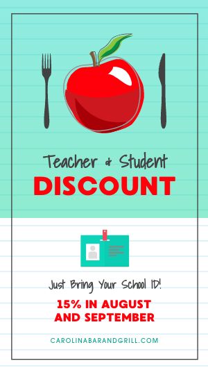 Teacher and Student Discount IG Story