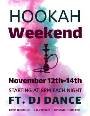 Hookah Event Flyer