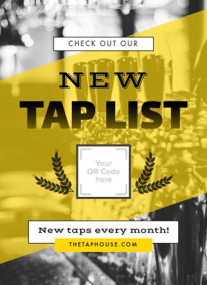 New Tap List Table Tent