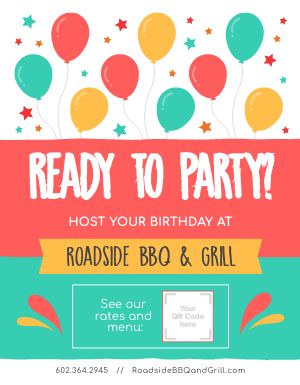 Birthday Party Event Flyer