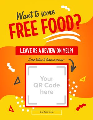 Free Food QR Flyer
