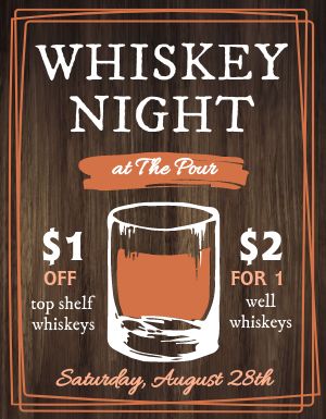 Whiskey Night Flyer