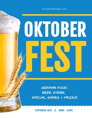Blue Octoberfest Flyer
