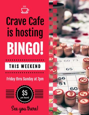 Cafe Bingo Flyer