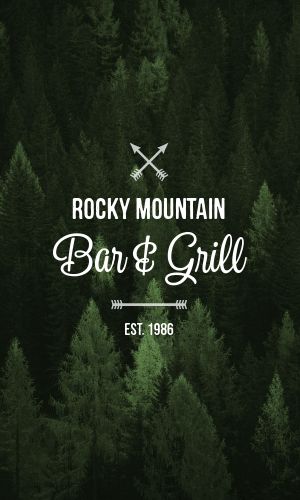 Mountain Grill Business Card