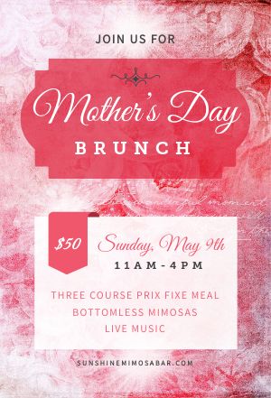 Moms Day Brunch Table Tent