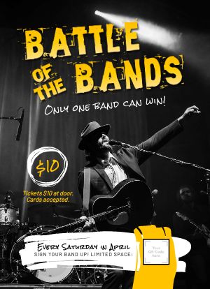 Battle of the Bands Tabletop Insert