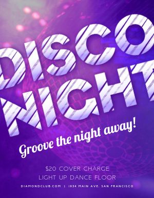 Disco Night Nightclub Flyer