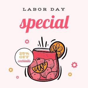 Pink Labor Day Specials IG Post