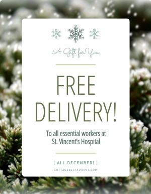 Free Delivery Winter Flyer