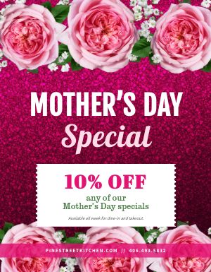 Mothers Day Discount Flyer