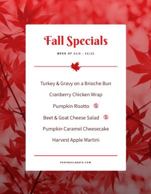 Red Fall Specials